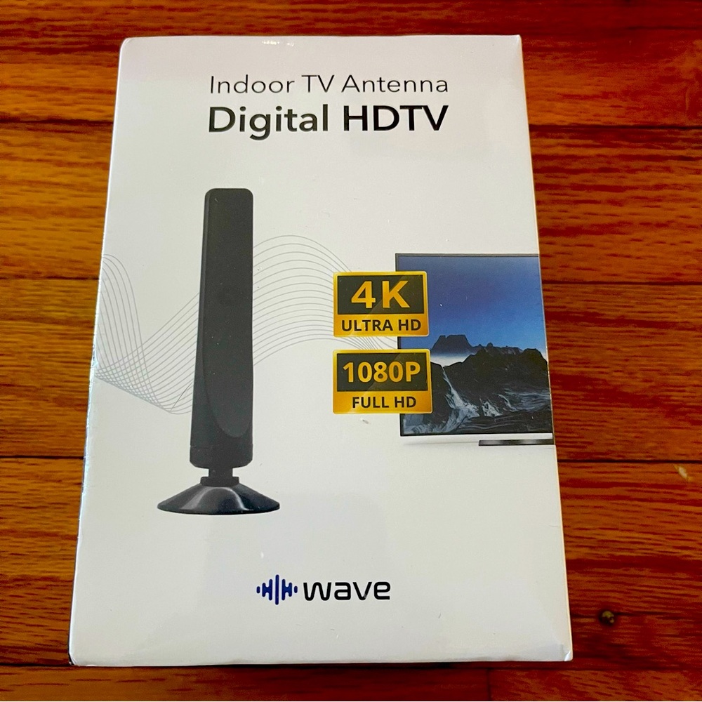 Wave Digital HDTV Indoor TV Antenna - 4K 1080P - NIB
